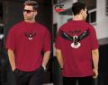 new stylish printed fly high drop shoulder t-shirt for causal fabric. 