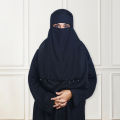 Stylish Single Layer Niqab with Sequins & Beads | Trendy, Comfortable, Easy-to-Wear Niqab for Women. 