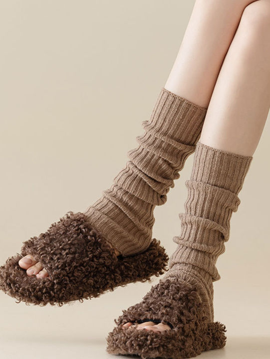 4%20Pairs%20Ladies%20Solid%20Color%20Vertical%20Stripes%20Warm%20Over%20Knee%20Socks%20JK%20Fashion%20Autumn%20Winter%20Collection%20Simple%20Design%20-%20Image%203