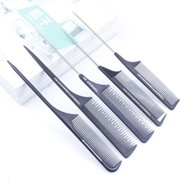 Comb Carbon Fiber Spike Tail Comb Pick Hair Plastic Coiffure Wig ...