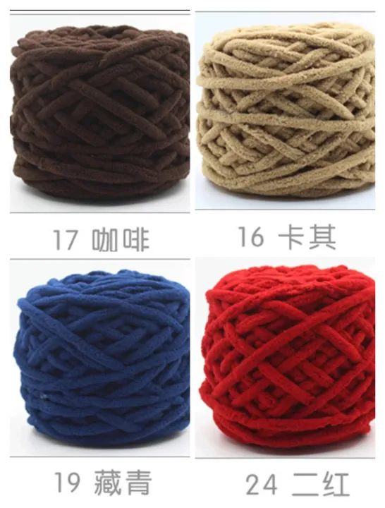 100Gram%20Chunky%20Plush%20Yarns%20solid%20/%20multi%20color%20-%20Image%205