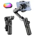 AOCHUAN 3-Axis Handheld Gimbal Stabilizer for Smartphone with Fill Light for iPhone Android Face Tracking Tiktok Vlog Smart XE. 