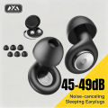 45-49dB Sound Insulation Sleeping Earplugs Soft Silicone Anti Snore Noise Reduction Ear Plugs With Storage Case. 
