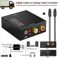 1 Set Brand New And High Quality Optical Coax Toslink Digital To Analog Converter RCA L/R Stereo Audio Adapter. 