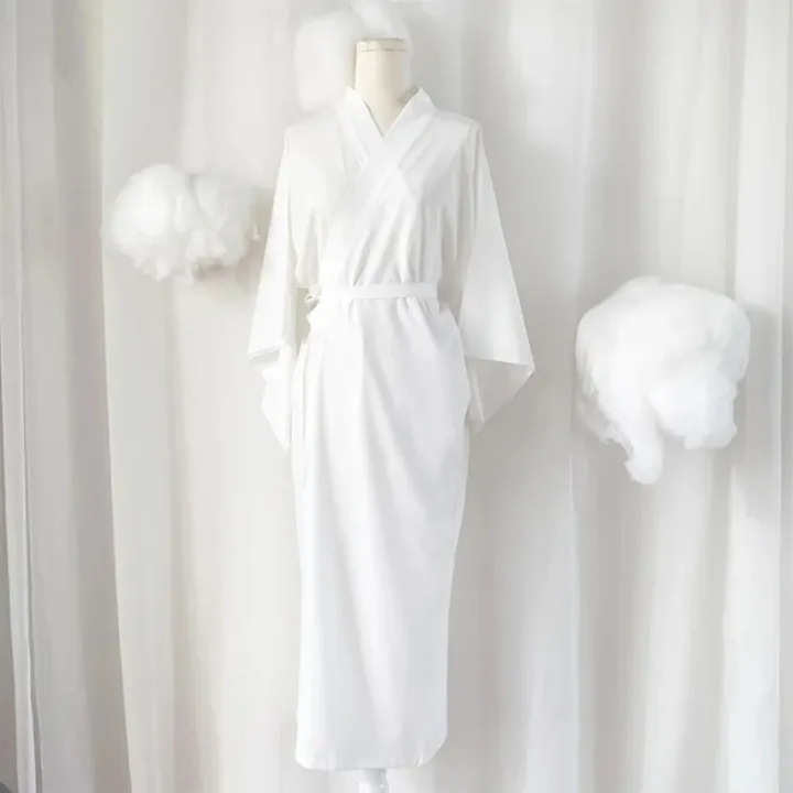 Traditional%20Japanese%20Kimono%20White%20Robe%20with%20Obi%20Belt%20Long%20Sleeves%20Yukata%20Lined%20for%20Spa%20Vacation%20Sleepwear%20Home%20Relaxation%20-%20Image%202