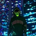 Halloween Horror Skull Mask LED Cold Light Mask LED Halloween Mask Cosplay Mask Halloween Party Decoration Luminous Skull Masks. 