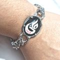 YA ALi (as) Black  Aqeeq Zulfiqar Steel Silver Italian Bracelet
TopFashion High quality Imaam Ali Zulfikaar Black Stone Braclate For Men. 