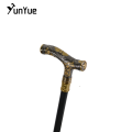 Black Gold Bears Metals Carving Walking Cane Gentleman Collections Fashion Elegant Walking Stick Cosplay Film Props Party Cane.
