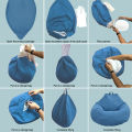 1/2Pcs Lazy Sofa Cover Solid Chair Covers Without Filler Large Bean Bag Cover Adults Couch Living Room Bedroom Tatami Lounger. 