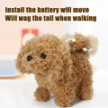 Realistic Plush Simulation Smart Dog Children Toy Can Walking And Call Electric Plush Robot Pet Dog Toddler Christmas Gift. 