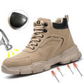 Men Steel Toe Safety Work Boots Indestructible Construction Safety Boots Puncture Proof Male Work Shoes Protective Footwear.