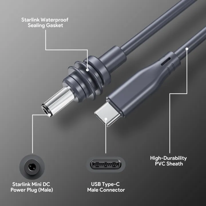 EDUP%20SK0087-5M%20Starlink%20USB%20Type-C%20to%20DC%20Plug%20Power%20Adapter%20Cable%20for%20Starlink%20MINI%20Compact%20Waterproof%20Portable%20Type-C%20100W%20-%20Image%204