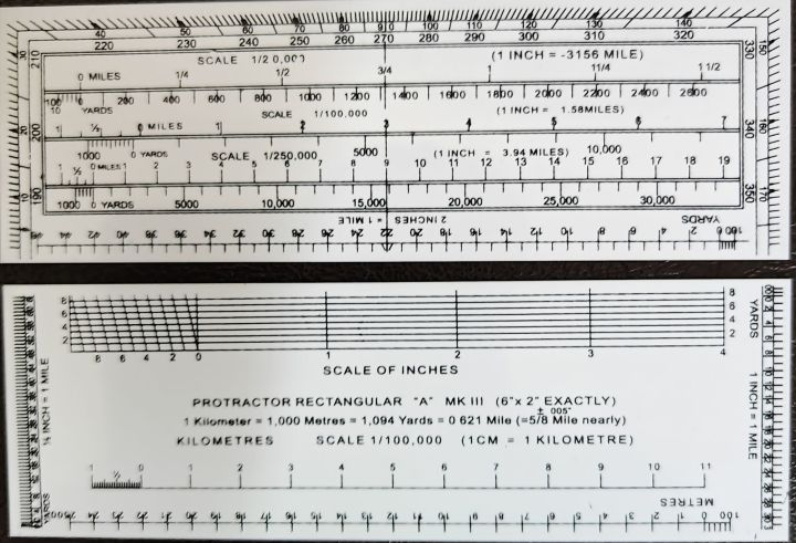 Rectangular Service Protractor