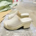 New Crocs high heels slip on shoes daily shipping from Thailand. 