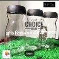 3 Pis Glass Built Coffee Jar 500ml (কফির কাচের জার). 