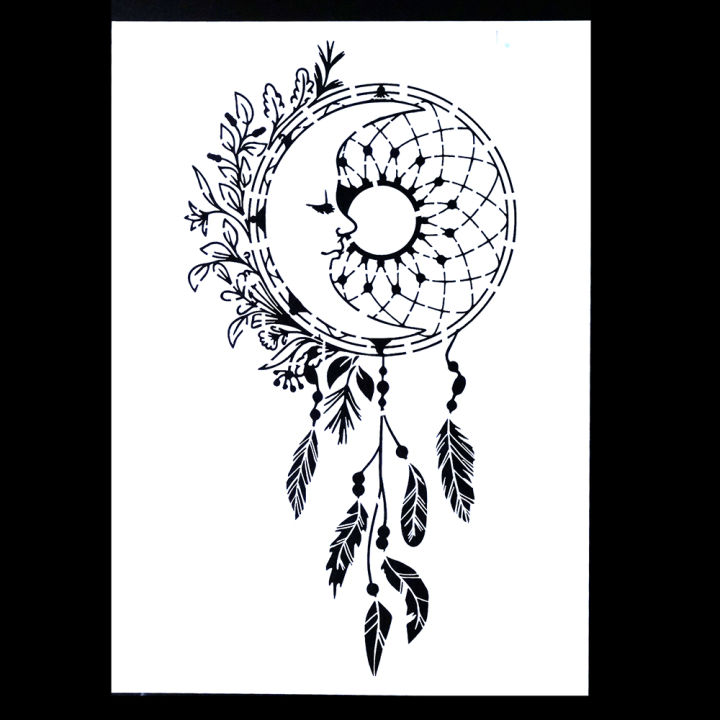 A4%20%20DIY%20Craft%20Layering%20Dreamcatcher%20Stencil%20For%20Walls%20Painting%20Scrapbooking%20Stamping%20Album%20Decorative%20Embossing%20Paper%20Card%20-%20Image%202