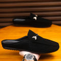 Men's Formal Summer Soft Sole Business Work Shoes Waterproof Lightweight Genuine Leather Men's Loafers Men's Flat Breathable. 