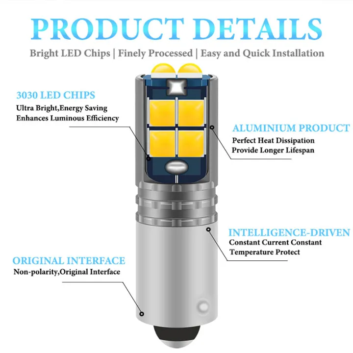 2PCS%20BA9S%20BAX9S%20BAY9S%20Led%20Bulbs%203030%20Chip%2010SMD%20T4W%20H6W%20Car%20Interior%20Reading%20Dome%20Lamps%20License%20Plate%20Light%20Auto%20Parking%20Lights%20-%20Image%203