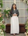 FM Collection Stitched Sleeveless Maxi with koti 2pc for women and girls. 