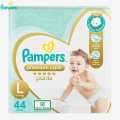Pampers Premium Care Pants, Large size baby Diapers, (L) 44 Count Softest ever Pampers Pants. 