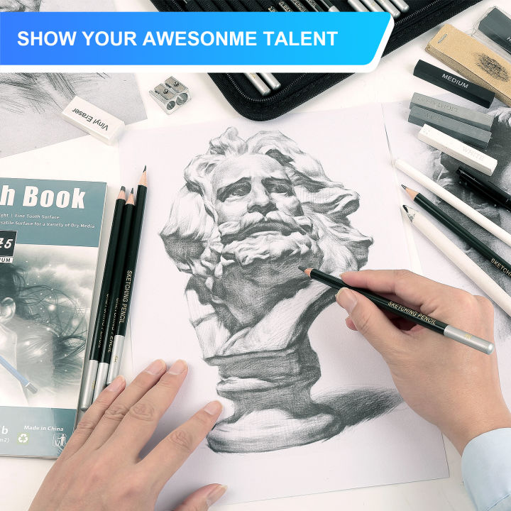 【original】 12/20/25/54/70 pcs Drawing Sketching Coloring Set Drawing ...