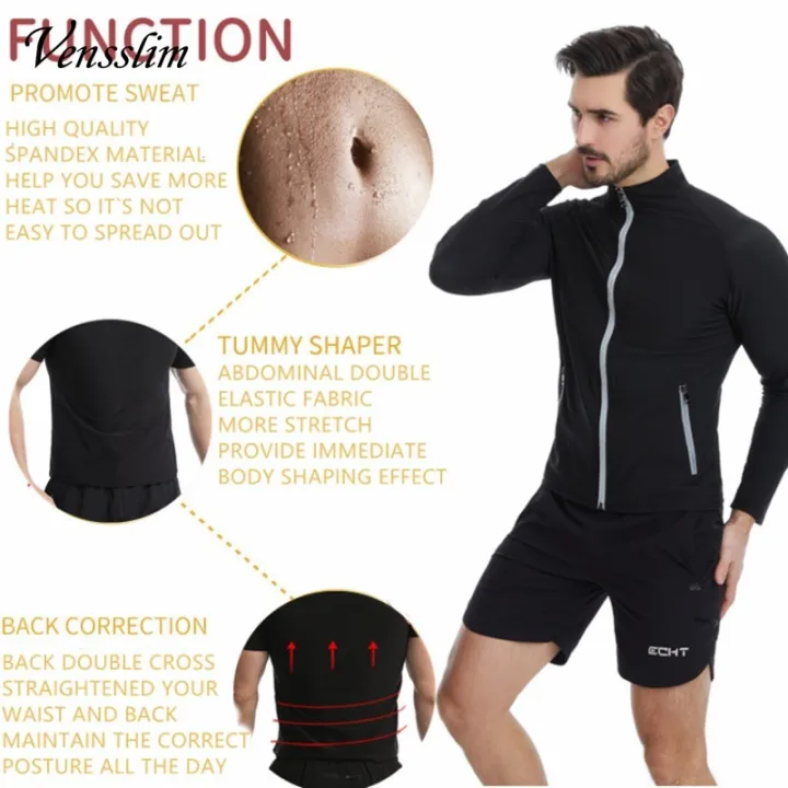 Vensslim%20Men%20Sauna%20Sweat%20Suit%20Zipper%20Waist%20Trainer%20Slimming%20Tops%20with%20Packet%20Fat%20Burner%20Body%20Shaper%20Belly%20Trimmer%20Slim%20Corset%20-%20Image%204