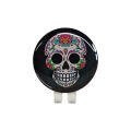 New Black Skull Golf Ball Marker Hat Clip Magnet Alloy Golf Mark Magnetic Cap Clip Halloween Cool Design Accessories Drop Ship.