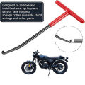 Durable Exhaust Spring Hook - T Shaped Handle Puller Tool for Motorcycle Bike Vehicle Exhaust Pipe Installation & Removal. 