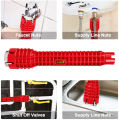 8 In 1 Multi Key Flume Magic Wrench Sink Plumbing Tools Magic Wrench 8 in 1 Multifunctional English Key Plumbing Wrench Tool. 