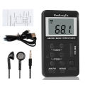 HanRongDa HRD-103 AM FM Digital Radio 2 Band Stereo Receiver w/ Headphones LCD Screen Rechargeable Battery Portable Pocket Radio.