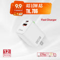 Teton 30W GaN Fast Charger Travel Charger Fast Wall Travel Chargers Adapter For iPhone 17/16/15/14/13/12 and Samsung/Android.
