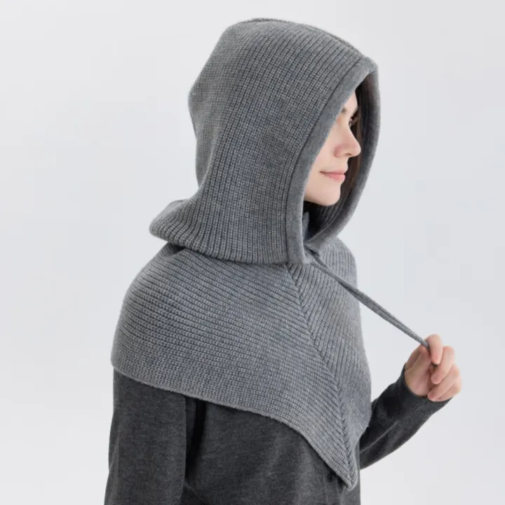 Winter%20Balaclava%20Hat%20Scarf%20for%20Women%20Knitted%20Hooded%20Caps%20Outdoor%20Warm%20One-Piece%20Neck%20Collar%20Beanies%20Hats%20for%20Girls%20-%20Image%205