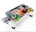 " Multi-function and Removable Stand Folding Computer Laptop Desk Small Bed Desk Simple Dormitory Lazy Table Bed with Laptop Table with Holder Slot Portable Table Stand for Laptop Tablet Reading Table - cloth stand" motu. 