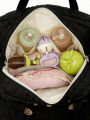 Universal Stroller Hanging Organizer Bag  Large Capacity  Cute Embroidery Diaper Bag & Mommy Tote for Travel Pram Accessories. 
