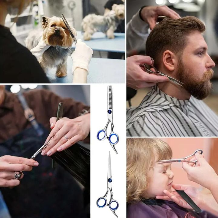 Hairdressing%20Scissors%20Stainless%20Steel%20Professional%20Hairdressing%20Scissors%20Cutting%20Thinning%20Scissors%20Barber%20Shear%20Home%20Salon%20-%20Image%202