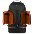 Video Waterproof Camera Shoulders Backpack w Reflector Stripe fit 15.6 inch Latptop Shockproof Soft Padded Tripod Case Photo Bag.