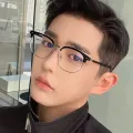 Anti Radiation Eye Glasses for Women Men Replaceable Lens Simple Square Anti Blue Ray Fashion Eyeglasses. 