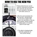 1/3pcs White Paint Pen Paint Tire Markers Waterproof Car Tyre Oily Paint Pen Set Quick Dry And Permanent Graffiti Pens. 