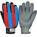 Professional Goalkeeper Gloves Team Logo Child Kids Football Soccer Goalie Gloves Non-slip Thicken Latex Glove Finger Save Guard.