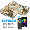 MJJC WT5 Tuya Smart Life LED Controller 12V 24V 5 in 1 RGBCCT LED Strip Light Controler Work with Alice Alexa Echo  Home. 