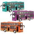 Children's Simulated Bus Model with Light And Sound Effect Door-Opening Inertial Sightseeing Vehicle Toy for Kids Xmas .