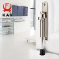 KAK Zinc Alloy Foot-operated Lever Door Stops Adjustable Kickdown Bronze Door Holder Door Stop Hardware Door Buffer Fittings. 
