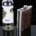 Leather Hip Flask Funnel Wine Pocket Flask 8Oz Pocket Whisky Alcohol Vodka Liquor Bottle Personalized Flaskes Gift Man Flagon. 