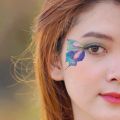 Fairy Butterfly Wings Shiny Tattoo Sticker Waterproof Eyes Face Hand Body Art Fake Tattoos For Women Makeup Dance Music Festival. 