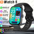 Watch 5 Smart Watch Global Version Men Women HD AMOLED Screen Heart Rate Bluetooth Call Track Waterproof Sports Smartwatches.