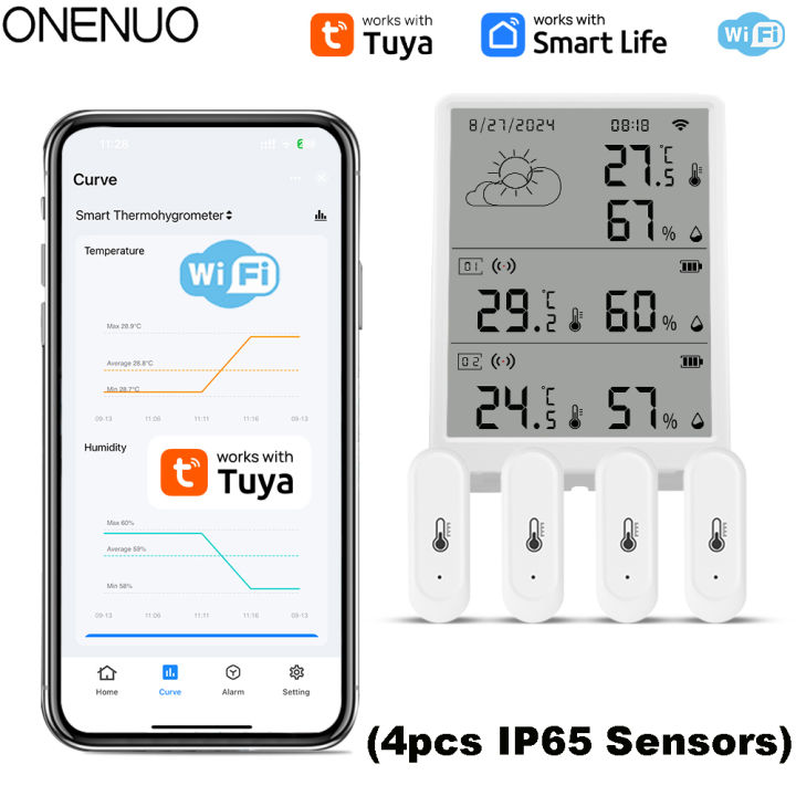 New%20Tuya%20WiFi%20Weather%20Station%20Thermohygrometer%20Gateway&2/4/6/8/10%20pcs%20Outdoor%20IP65%20Waterproof%20433mhz%20Temperature&Humidity%20Sensor%20-%20Image%207