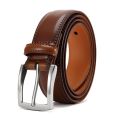 Men's Genuine Leather Belt Versatile Metal Pin Buckle Belt Luxury Strap Male Belt Business Casual Belt. 