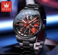 Fashion Wheel Mens Car Wheel Watches Luxury Stainless Steel Mesh Watch Men Quartz Wristwatch Male Clock. 