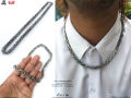 Stainless steel men hipster necklace silver stainless steel chain fashion hip hop hiphop. 