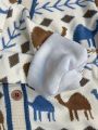 Boys' Cardigan Jacket Spring and Autumn Clothing Children's Sweater Knitwear New Trendy Children's Wear for Small and Medium-Sized Kids. 